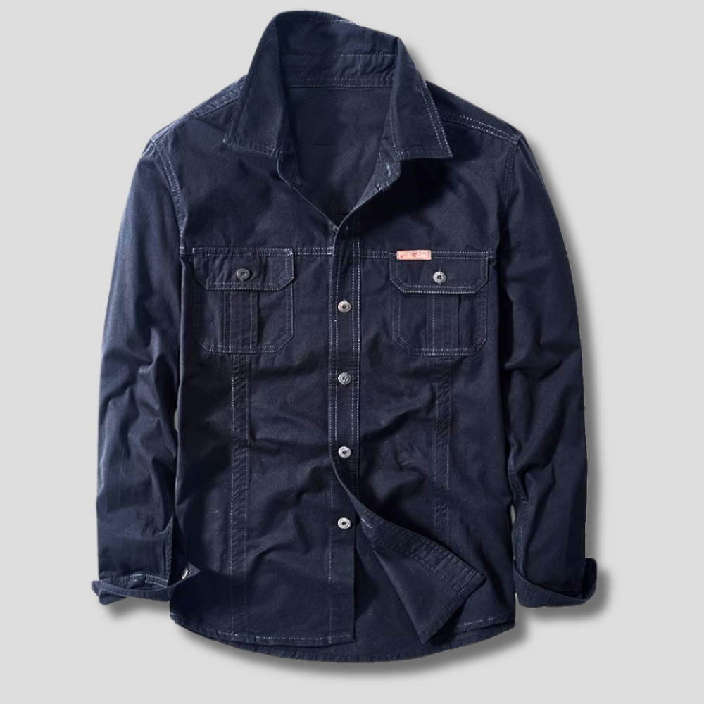 Cargo Shirt Heren – Robuust Katoen, Werkstijl & Comfortabele Pasvorm