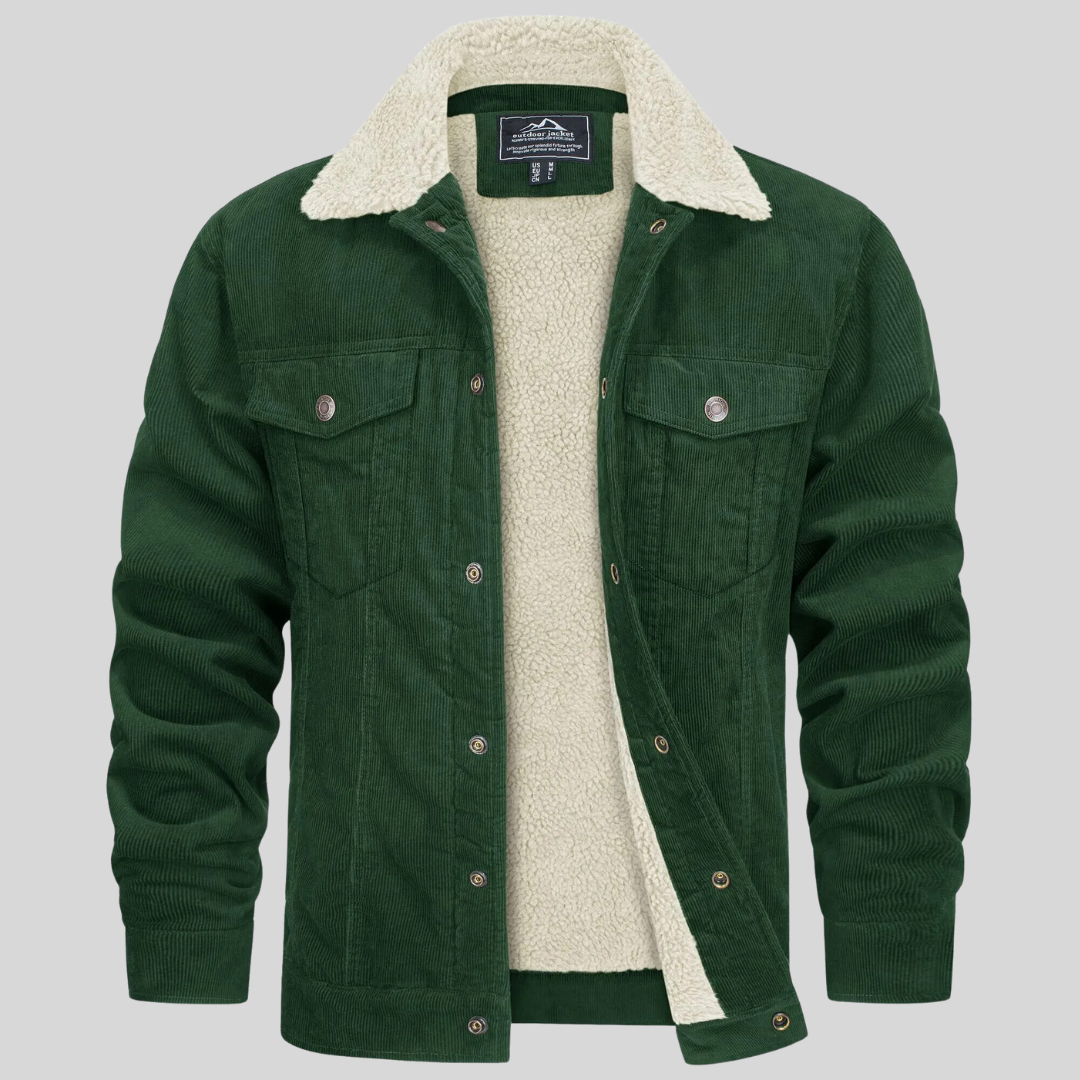 Corduroy Jacket voor Heren – Stijlvolle Ribfluwelen Jas met Comfortabele Pasvorm