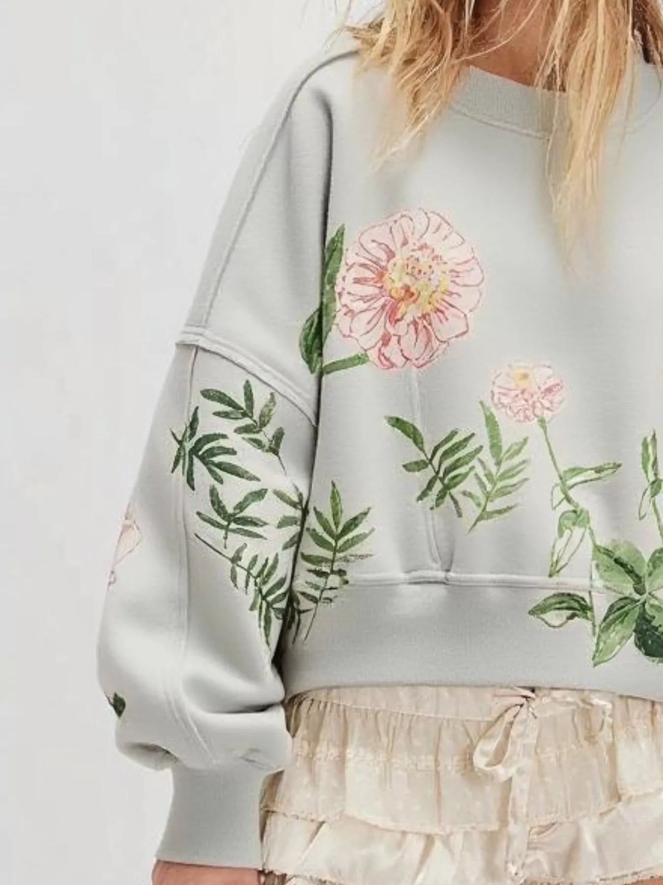 Sweatshirt met Verlaagde Schouders – Comfortabele & Trendy Casual Trui
