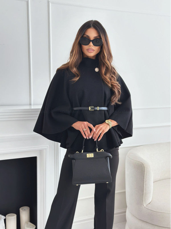 Chique Vlinderjack met Riem – Elegant Damesjack met Vlindermouwen & Flatterende Pasvorm