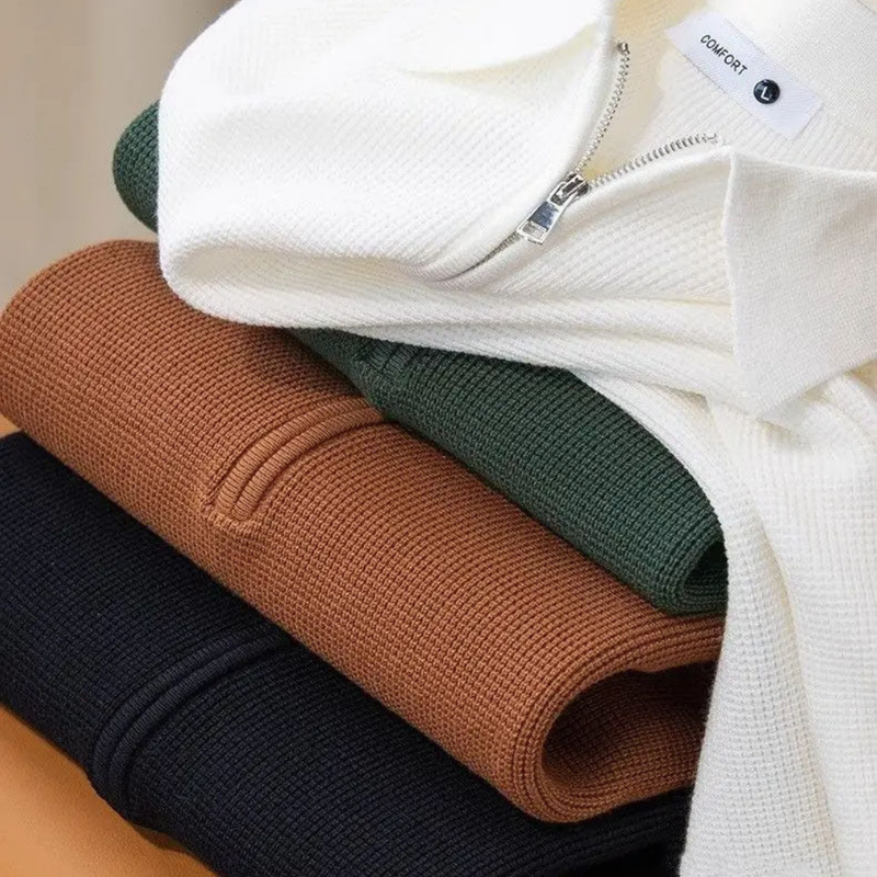 Executive Knitted Polo – Luxe Gebreide Polo voor Stijlvolle en Comfortabele Looks