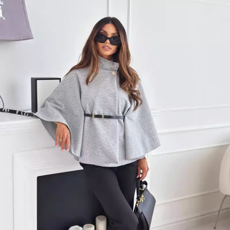 Chique Vlinderjack met Riem – Elegant Damesjack met Vlindermouwen & Flatterende Pasvorm