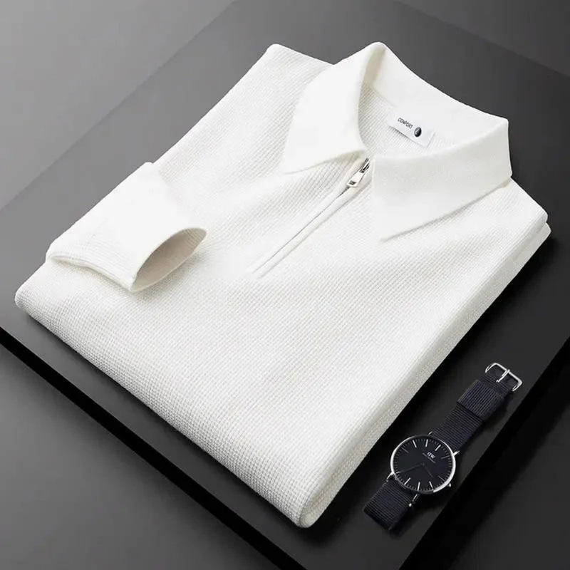 Executive Knitted Polo – Luxe Gebreide Polo voor Stijlvolle en Comfortabele Looks