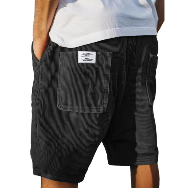 Velours Shorts Heren – Zachte Geribbelde Stof, Comfortabele Pasvorm & Stijlvolle Look