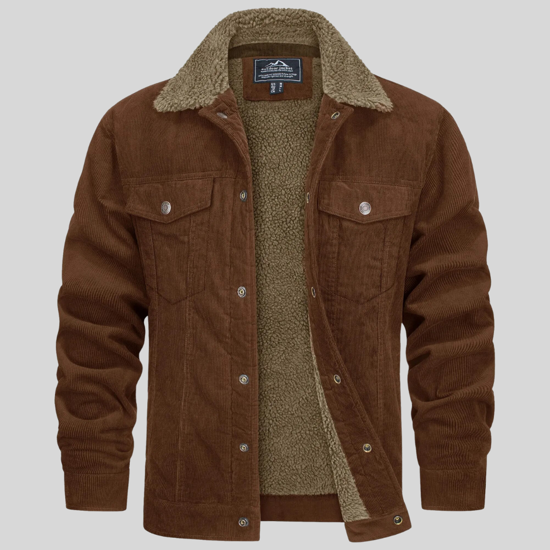 Corduroy Jacket voor Heren – Stijlvolle Ribfluwelen Jas met Comfortabele Pasvorm