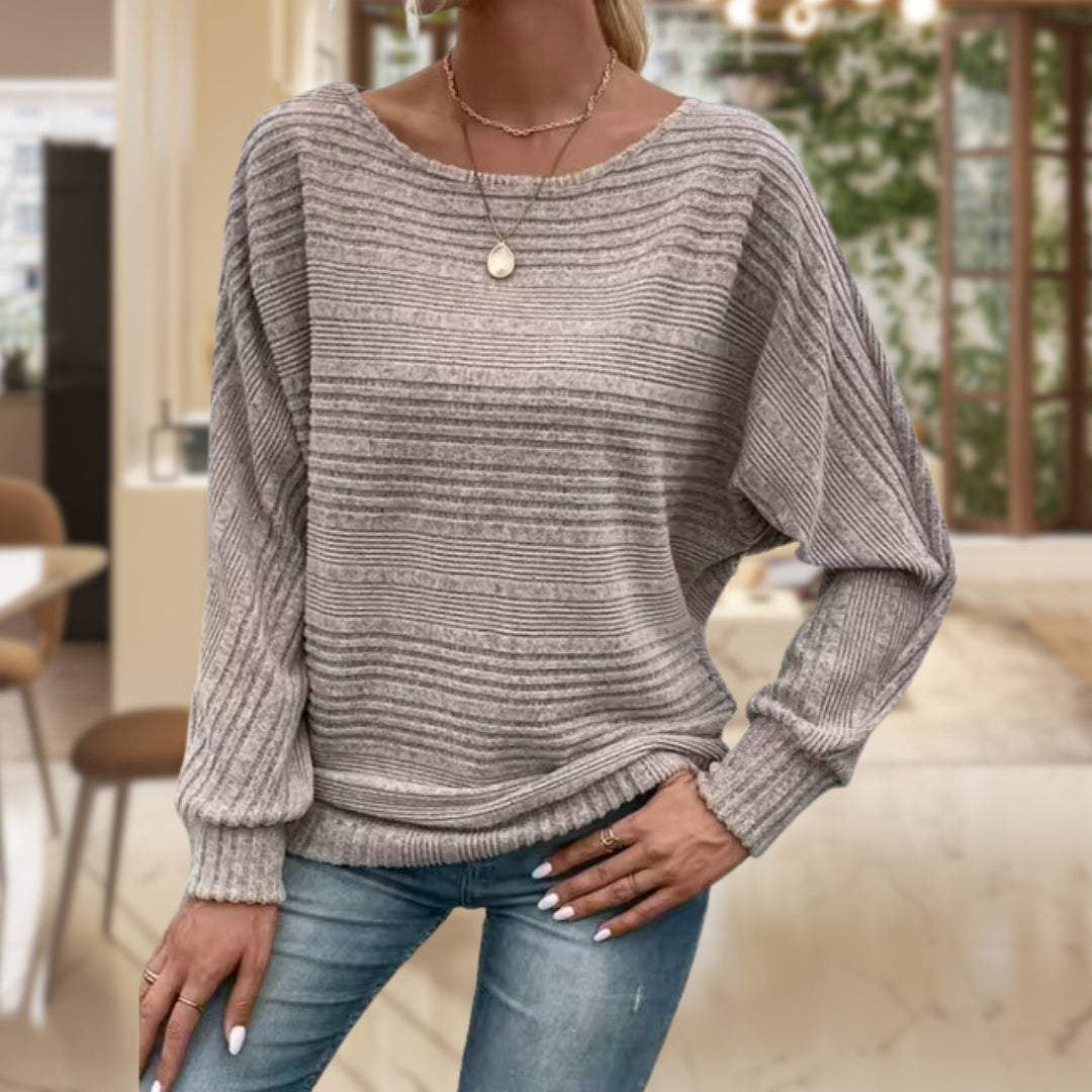 Textuur Pullover voor Dames – Modern, Comfortabel & Stijlvol