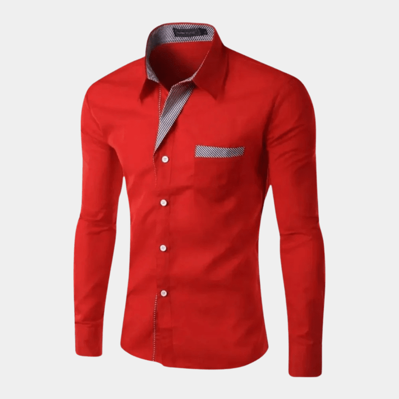 Slim-Fit Overhemd voor Heren – Ademend, Strijkvrij & Veelzijdig Zakelijk-Casual