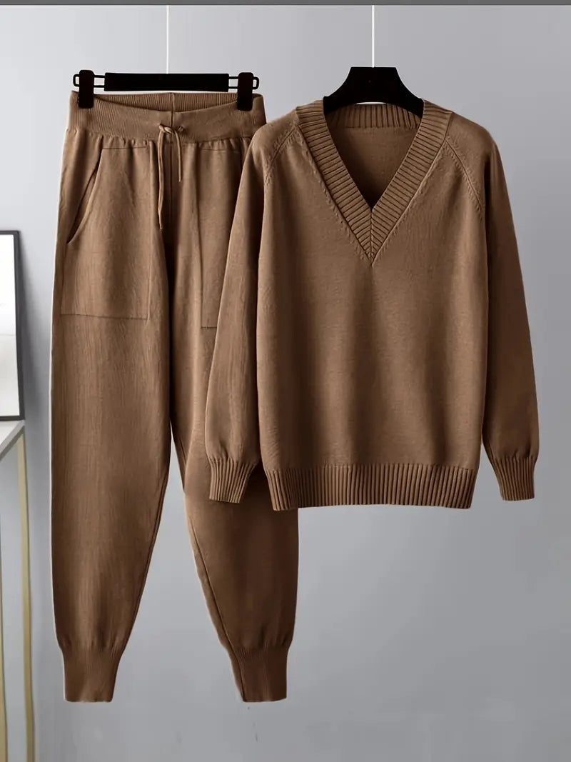 Lange Mouwen Tweedelig Set – Comfortabel, Stijlvol & Veelzijdig voor Elke Gelegenheid