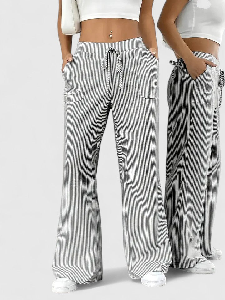 Comfortabele Wijde Broek voor Dames – Elegante Pasvorm & Stijlvolle Details