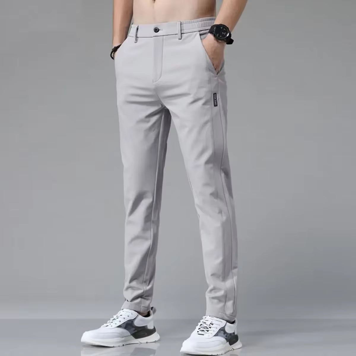 Tailored Broek voor Heren – Lichtgewicht, Ademend & Strijkvrij met Slim Fit