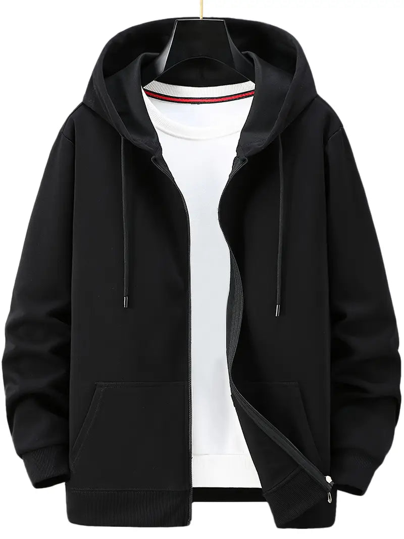 Lichtgewicht Hoodie met Rits voor Dames en Heren – Casual Alledaags Vest met Zakken