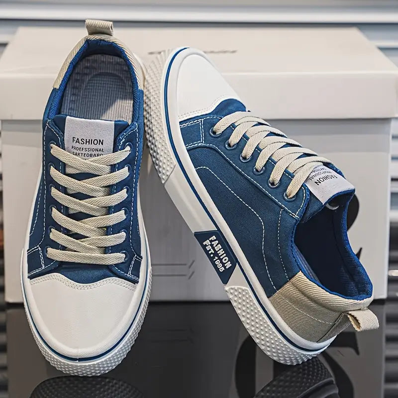 Heren Casual Sneakers – Comfortabele Lage Sneakers met Ademend Ontwerp en Antislip Zool