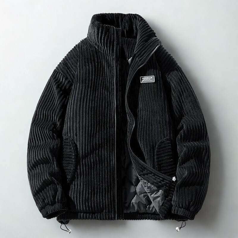 Corduroy Gequiltte Jas – Warme & Stijlvolle Jas voor Heren en Dames