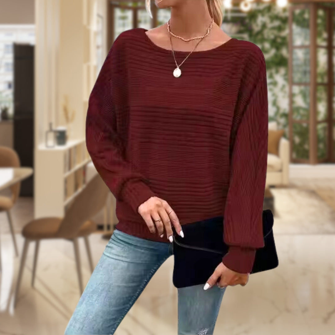 Textuur Pullover voor Dames – Modern, Comfortabel & Stijlvol