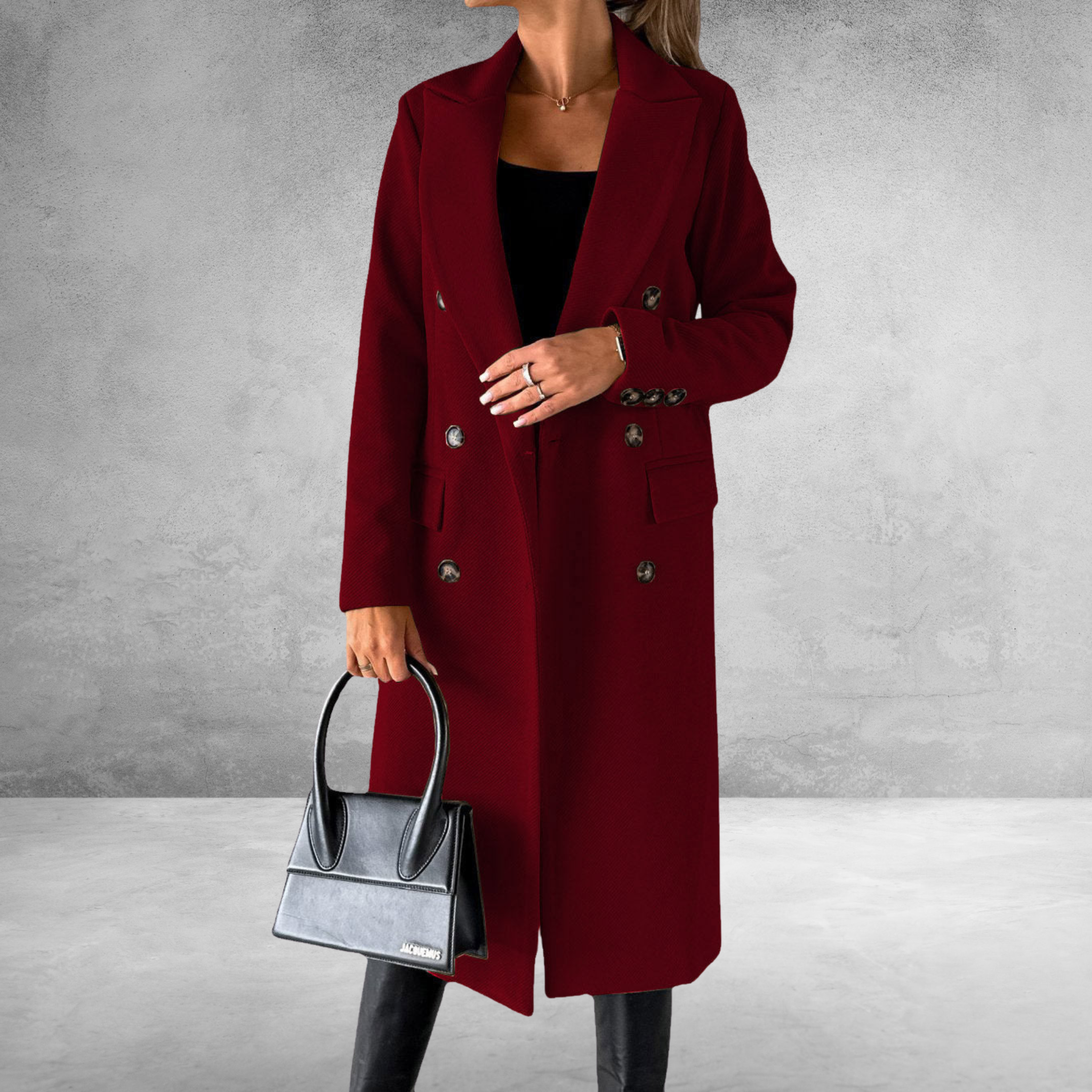 Dubbelzijdige Jas – Elegante, Warme & Stijlvolle Damesjas met Twee-Zijdig Ontwerp voor Elke Gelegenheid