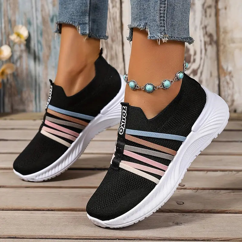 Lichtgewicht Slip-On Sneakers voor Dames & Heren – Comfortabele Ademend Schoenen