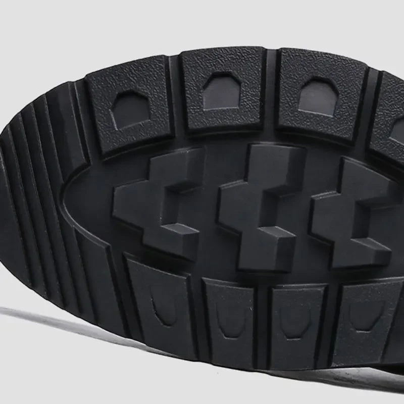 Leren Motor- en Werklaarzen voor Heren – Waterdicht, Antislip, Comfortabel, Duurzaam Veiligheidsschoeisel