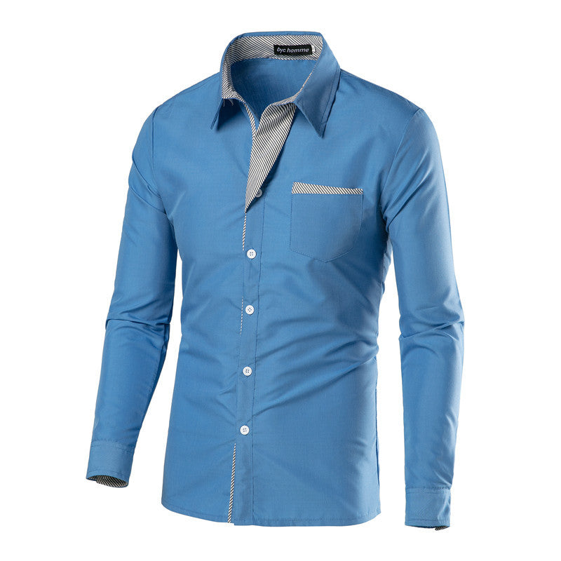 Slim-Fit Overhemd voor Heren – Ademend, Strijkvrij & Veelzijdig Zakelijk-Casual