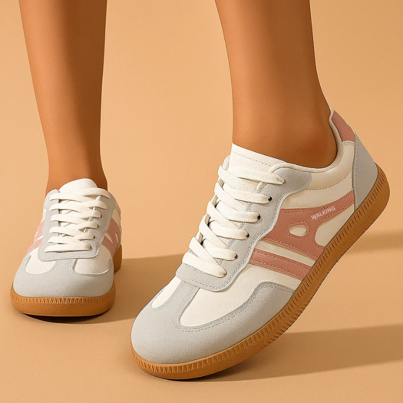 Stijlvolle Dames Orthopedische Slip-On Schoenen met Boogondersteuning en Gevoerde Zool voor Dagelijks Comfort
