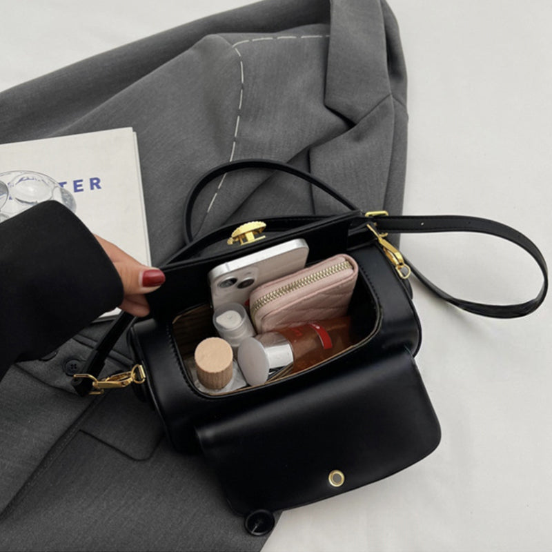 Elegante PU Leren Mini Tas | 2-in-1 Crossbody en Schouderhandtas voor Dagelijkse Outfits