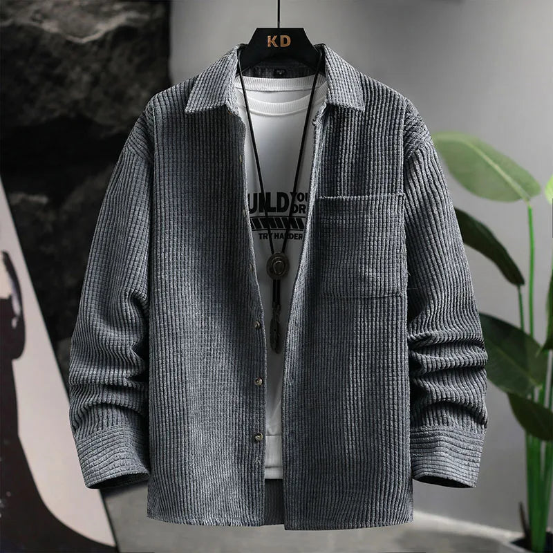 Corduroy Button Up – Stijlvol, Zacht & Ademend Overshirt voor Elk Seizoen