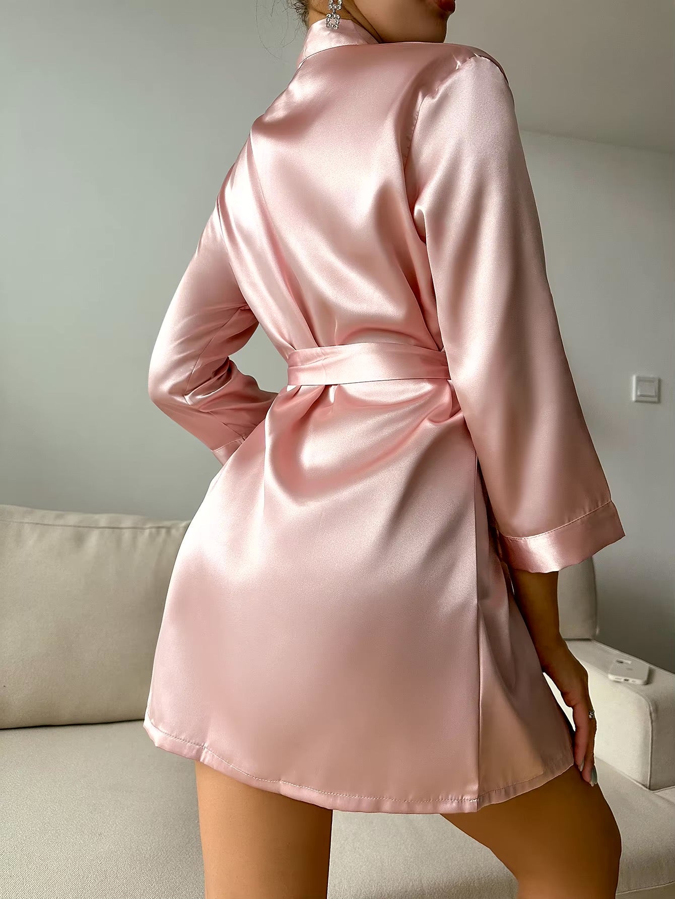 Goddess Silky Satin Robe