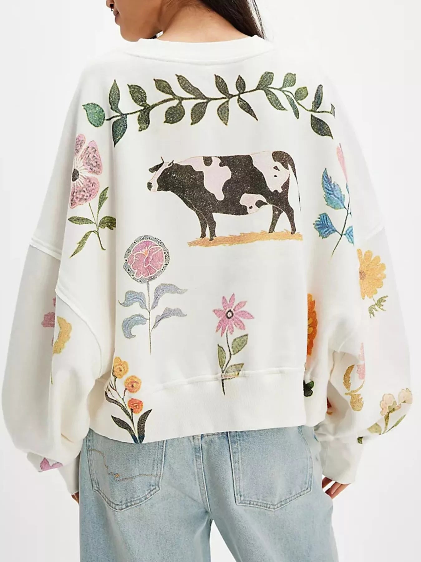 Sweatshirt met Verlaagde Schouders – Comfortabele & Trendy Casual Trui