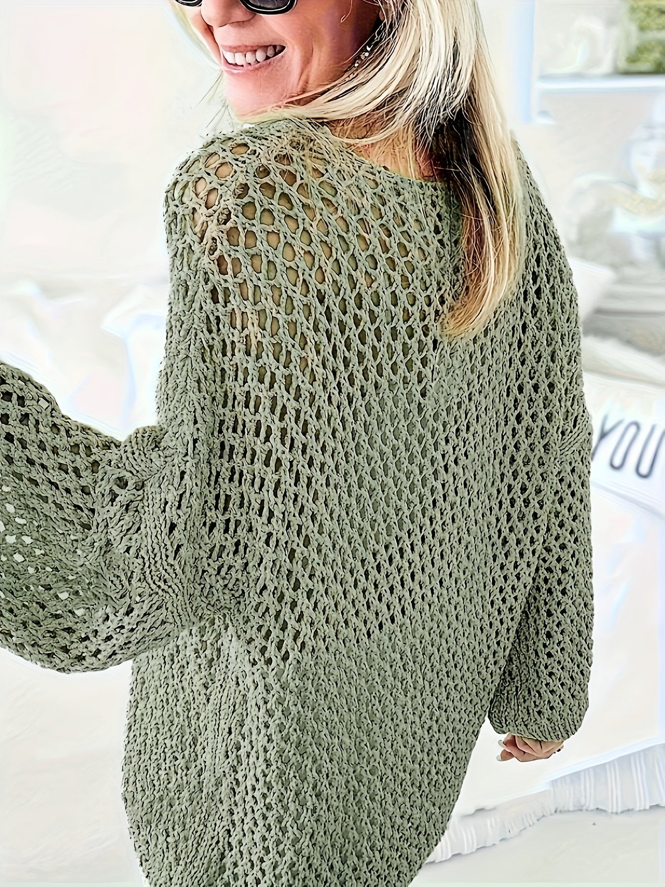 Mixed Stitch V-hals trui