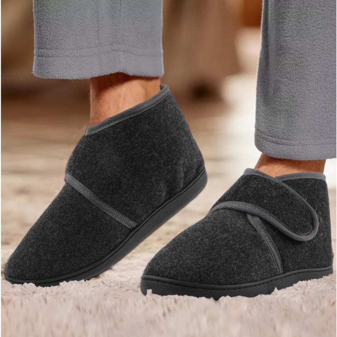 Heren Pantoffels met Stevige Enkelband – Comfortabele Schoenen voor Thuis en Casual