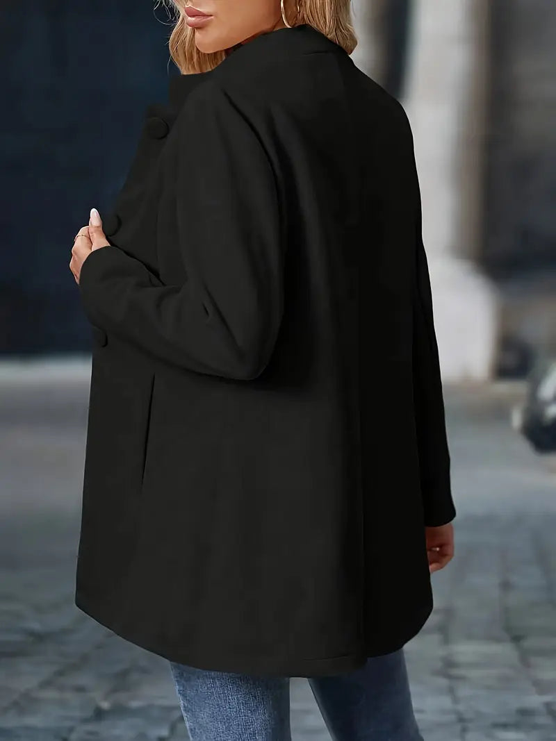 Modieuze Effen Blazer – Tijdloos & Elegant Damesjack voor Werk en Casual Stijl