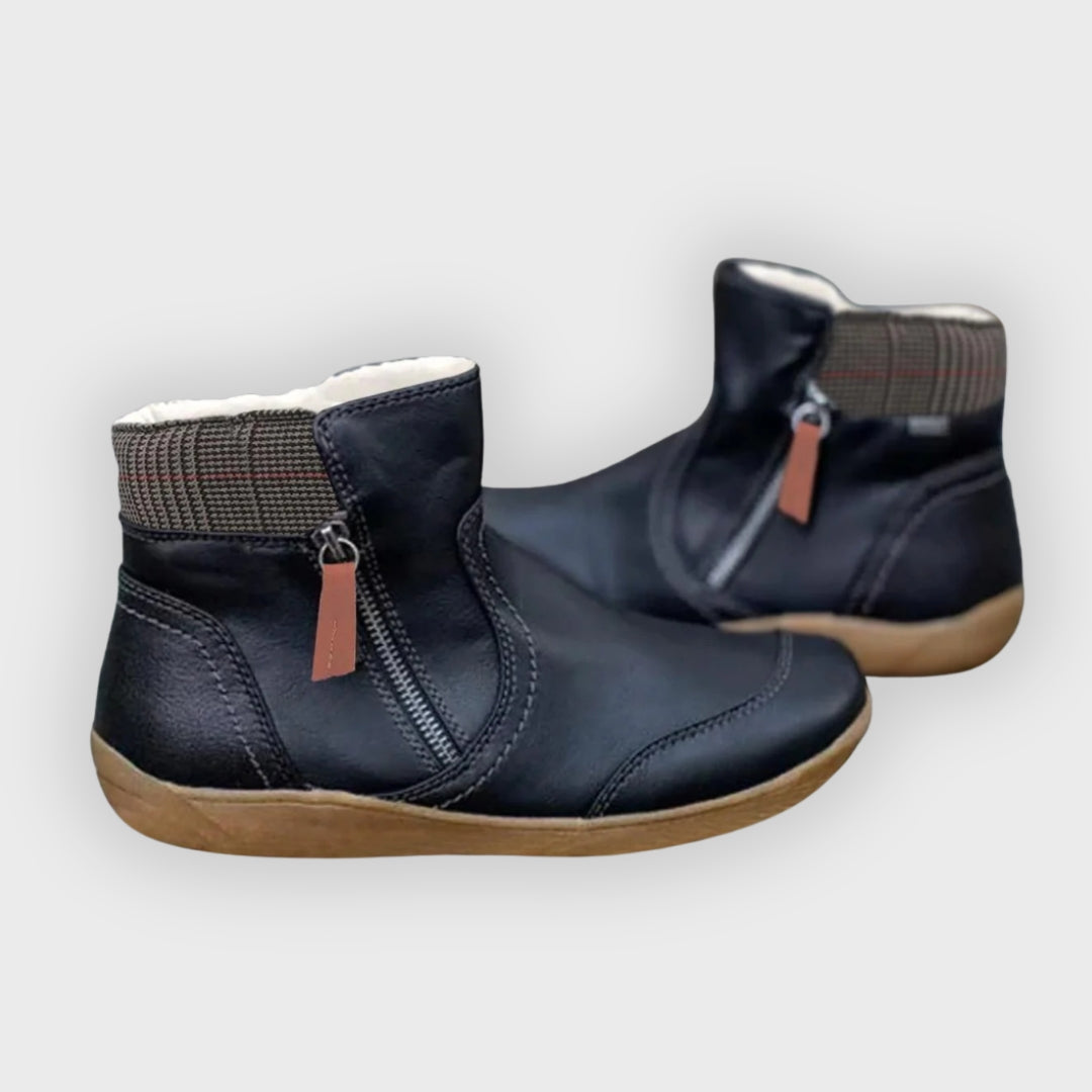 Waterproof Orthopedic Leather Boots – Comfortabele Leren Laarzen met Antislip Zool