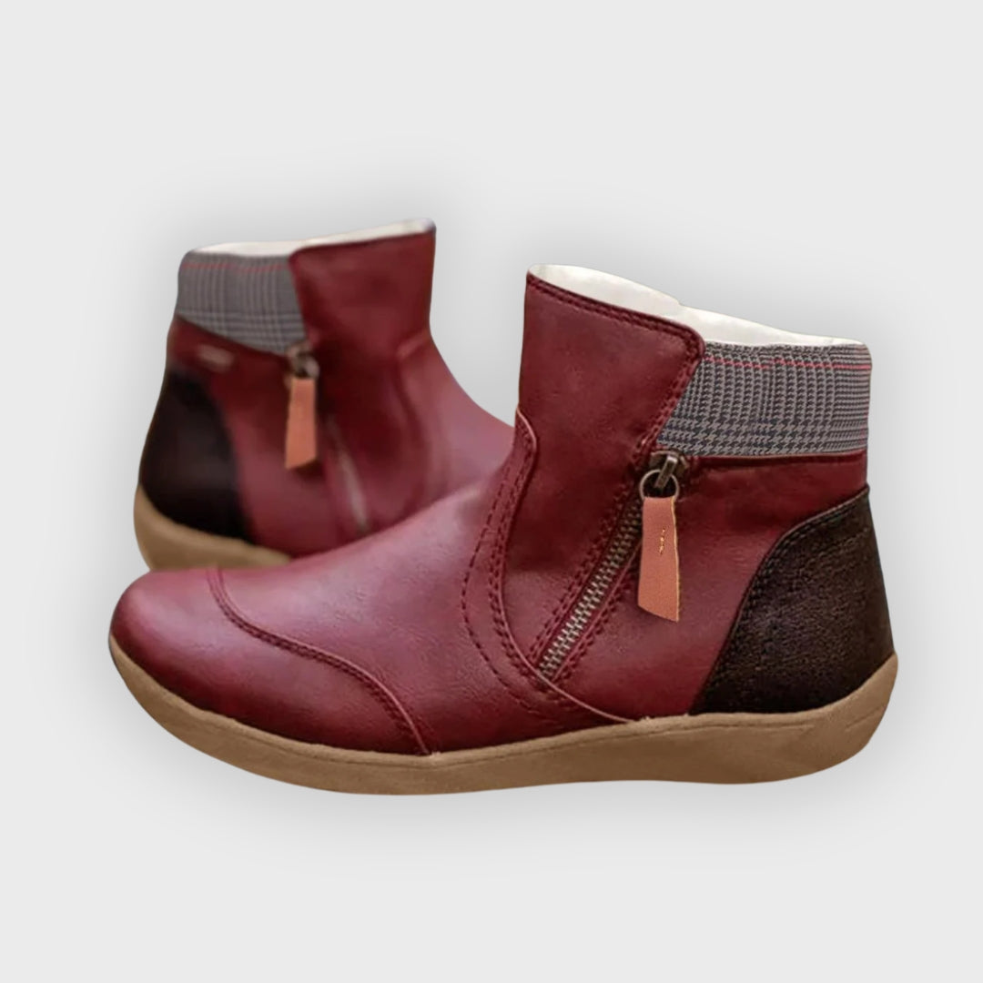 Waterproof Orthopedic Leather Boots – Comfortabele Leren Laarzen met Antislip Zool