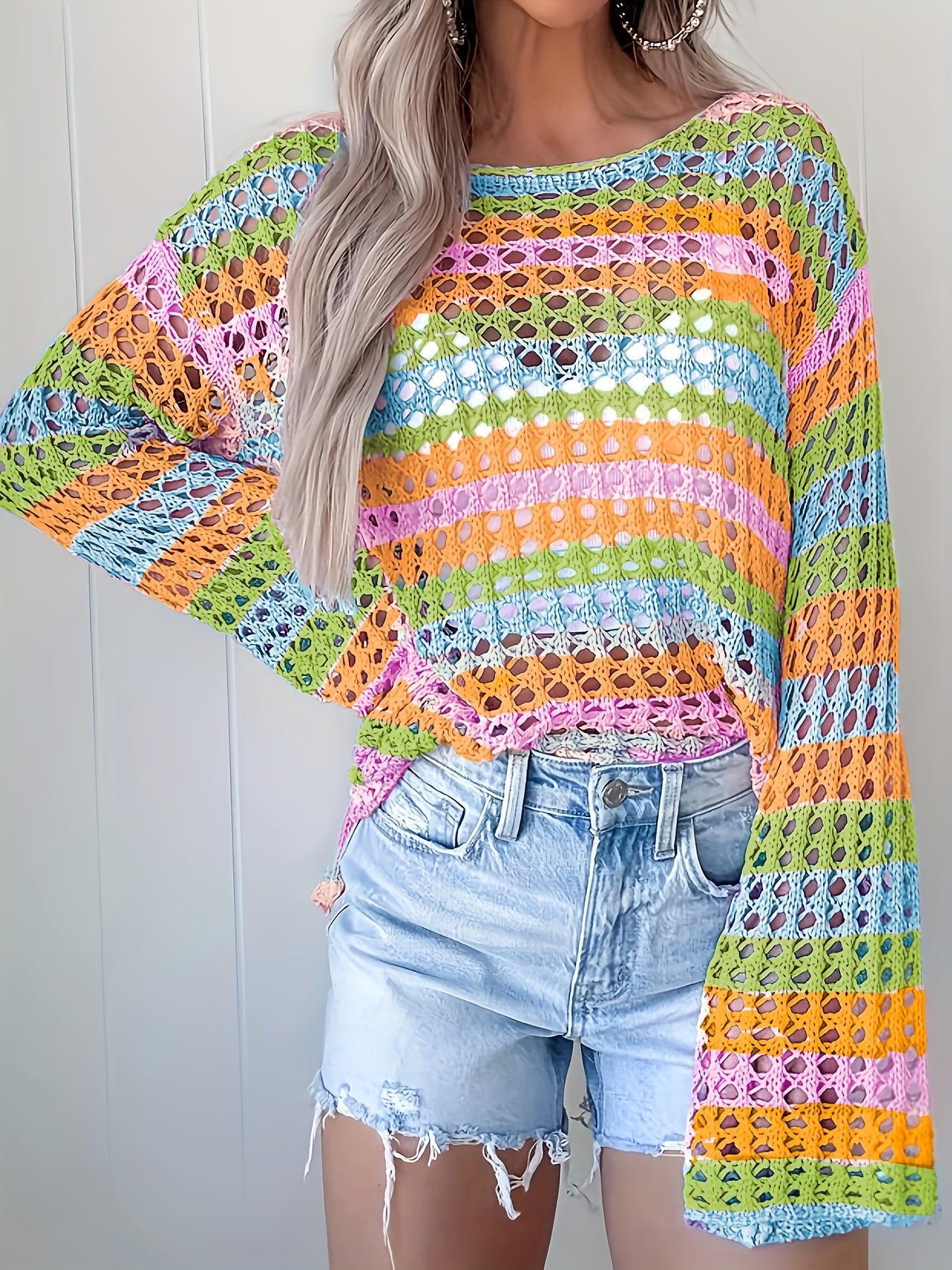 Tie-Dye Mesh Haaktop