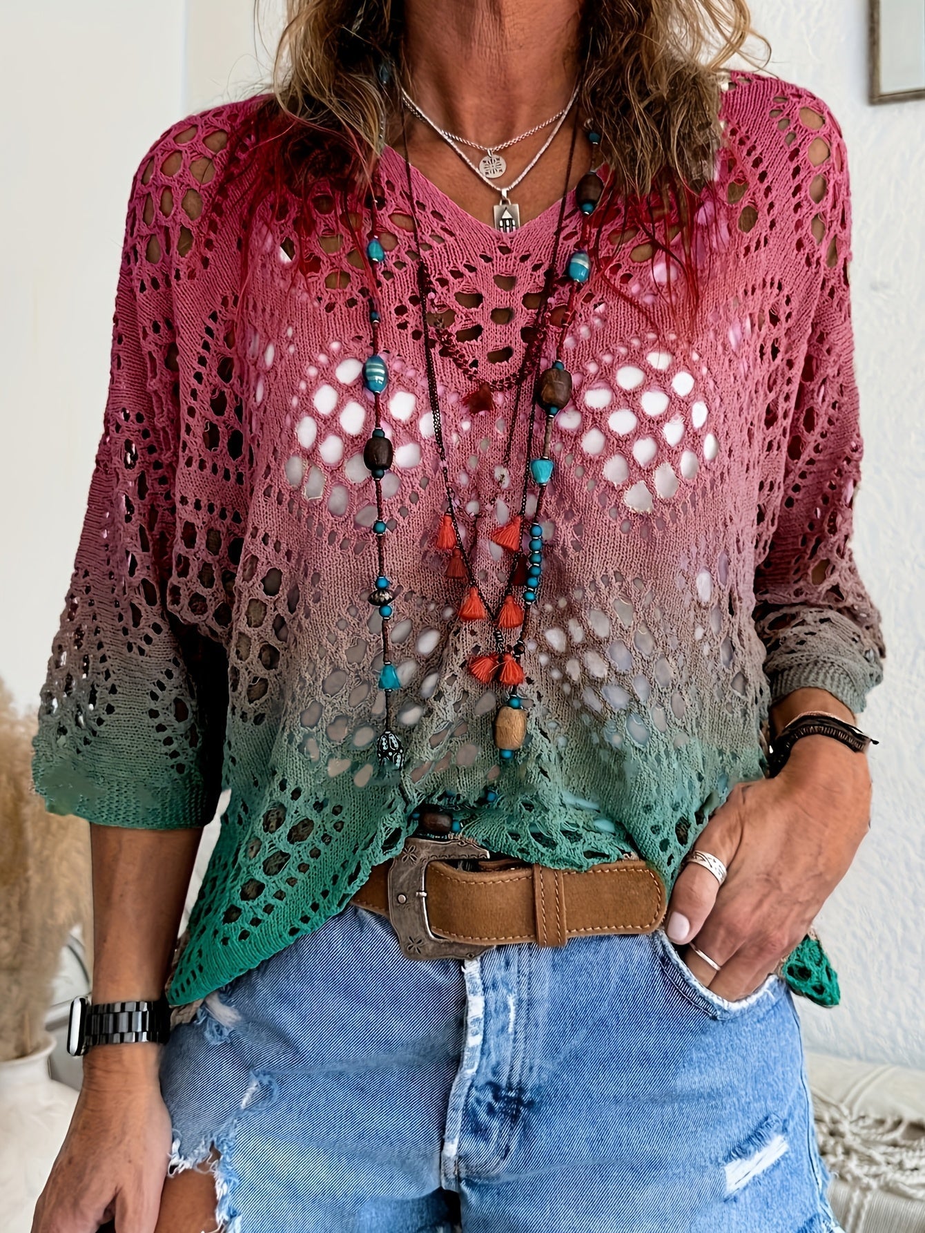 Sunset Ombre Mesh Haaktop