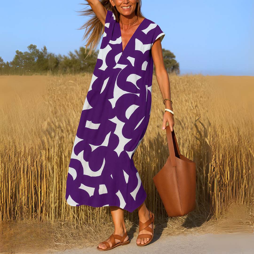 V-loops Jurk – Elegante V-hals Jurk | Lichtgewicht & Comfortabel