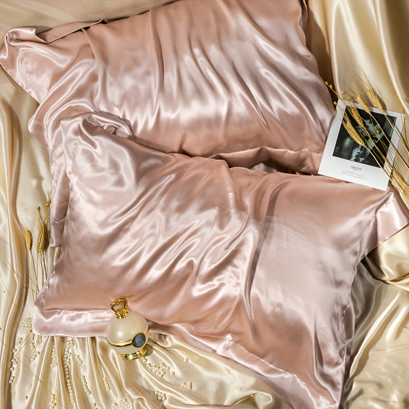 2-delige Satijnen Kussensloop Set – 100% Moerbeizijde met Print en Envelopsluiting