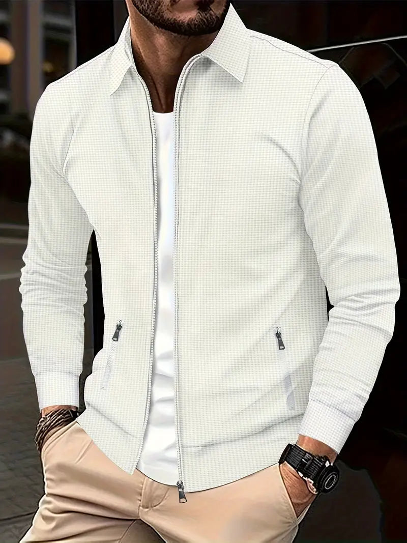 Heren Modern Vest met Rits – Stijlvol Comfort voor Elke Dag