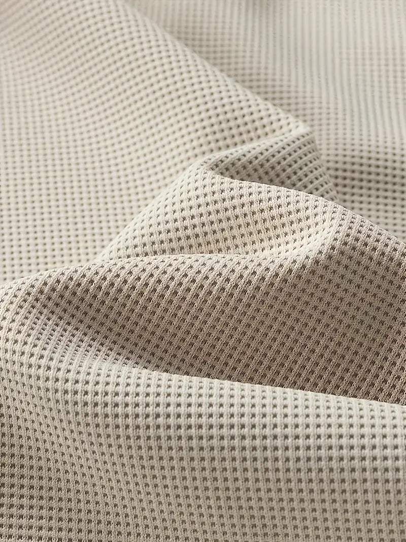 Dagelijkse Gelaagde Lange Mouwen – 2-in-1 Trui met Wafeltextuur & Comfortabele Pasvorm