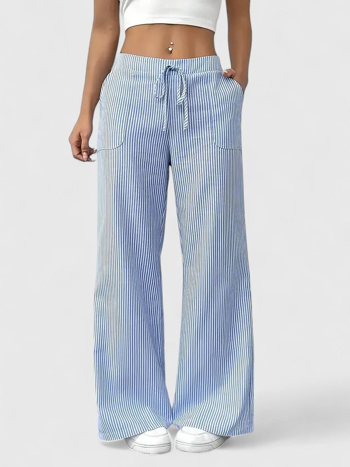 Comfortabele Wijde Broek voor Dames – Elegante Pasvorm & Stijlvolle Details