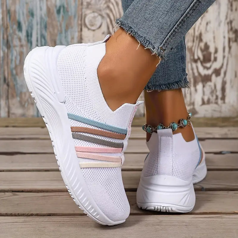 Lichtgewicht Slip-On Sneakers voor Dames & Heren – Comfortabele Ademend Schoenen