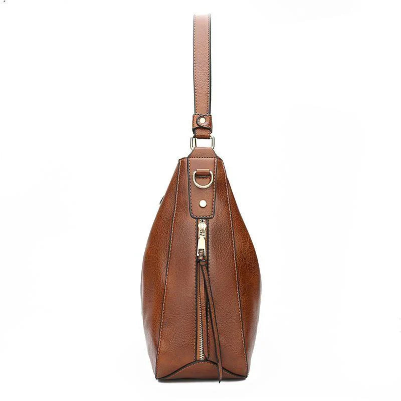 Luxe Hobo Anti-Diefstal Handtas – Elegante & Ruime Vegan Leren Schoudertas