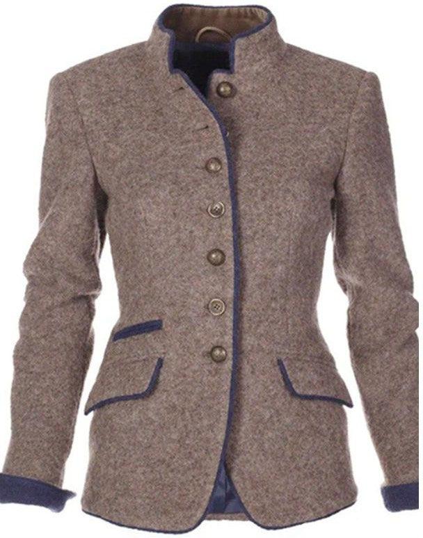 Elegante Damesjas met Lange Mouwen – Minimalistisch, Comfortabel & Stijlvol