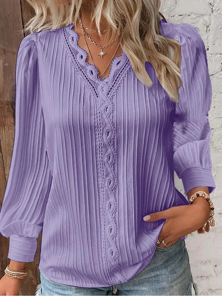 Elegante Geplisseerde Blouse – Stijlvolle Comfort & Tijdloze Vrouwelijkheid