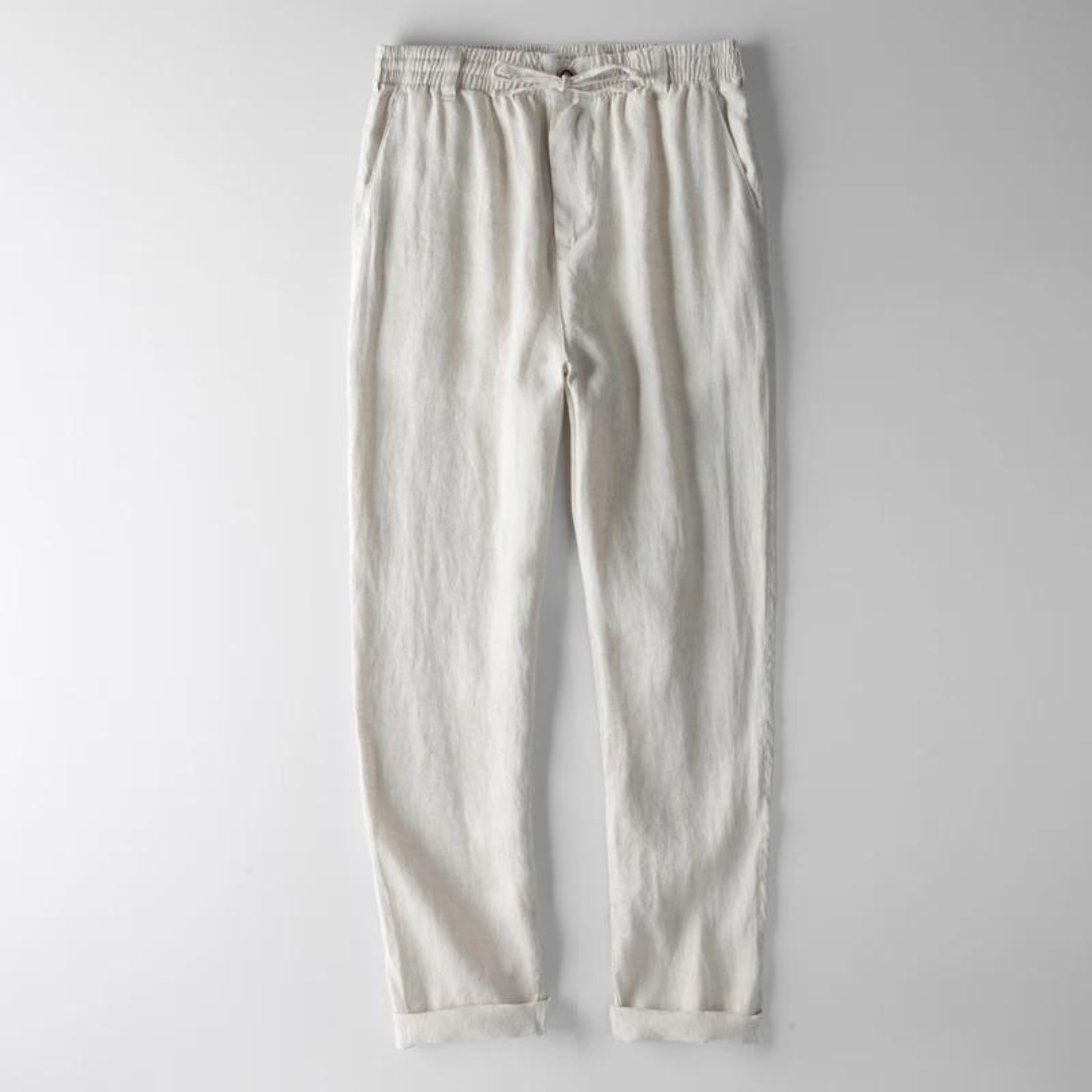 Lichtgewicht Linnen Broek voor Heren – Ademend Zomercomfort en Smart Casual Stijl