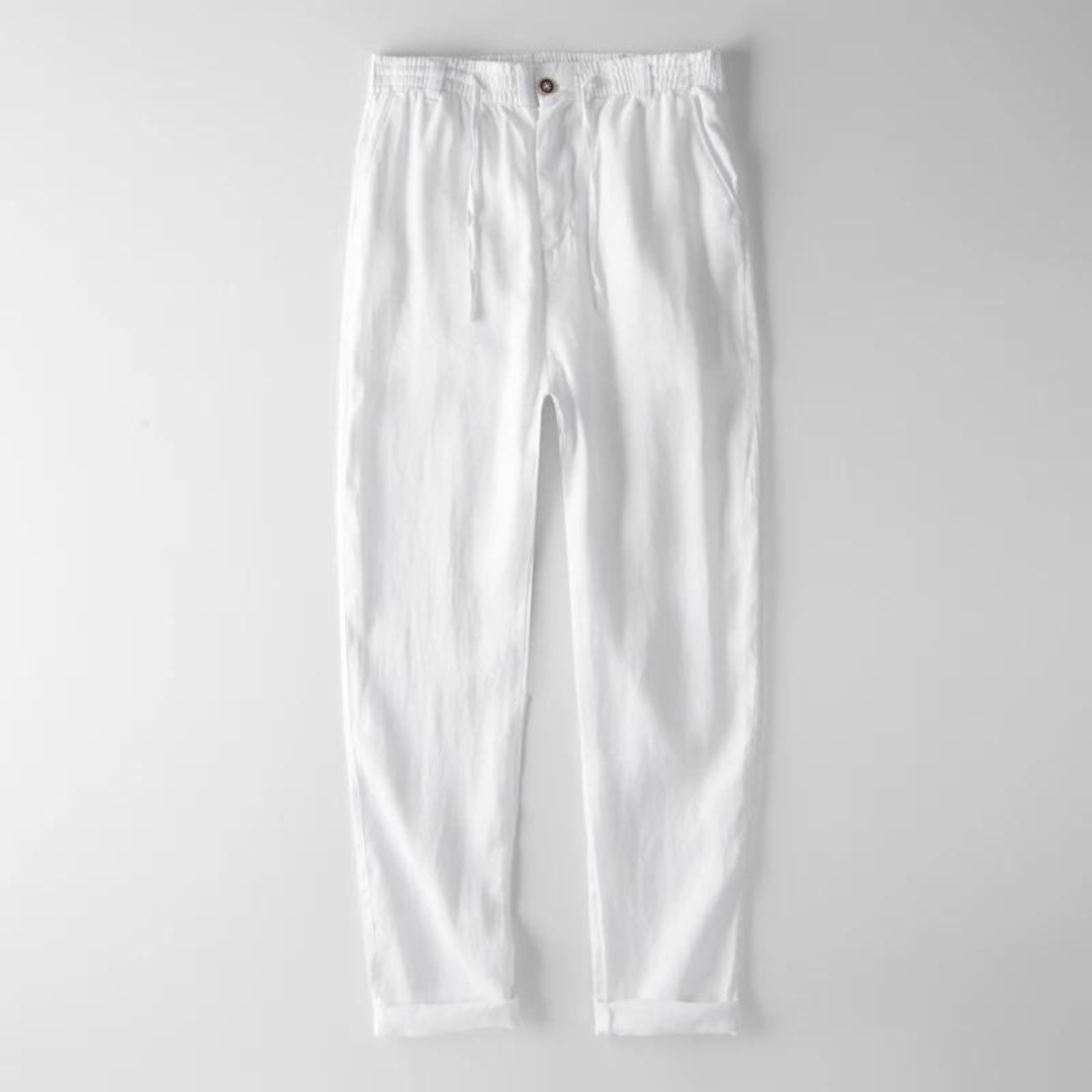 Lichtgewicht Linnen Broek voor Heren – Ademend Zomercomfort en Smart Casual Stijl