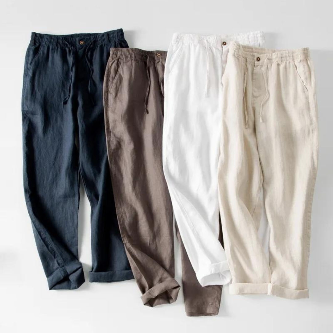 Lichtgewicht Linnen Broek voor Heren – Ademend Zomercomfort en Smart Casual Stijl