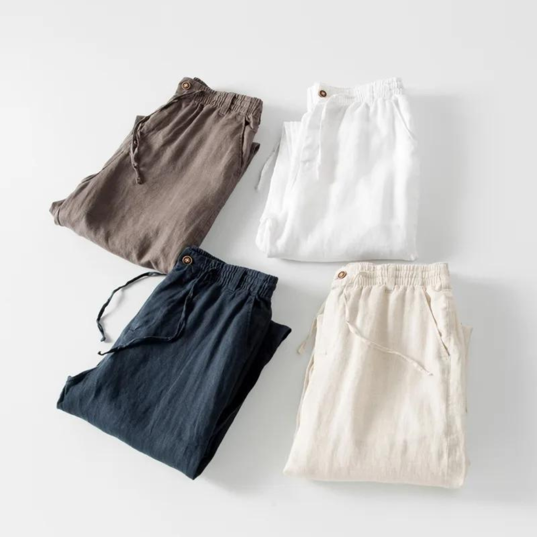 Lichtgewicht Linnen Broek voor Heren – Ademend Zomercomfort en Smart Casual Stijl