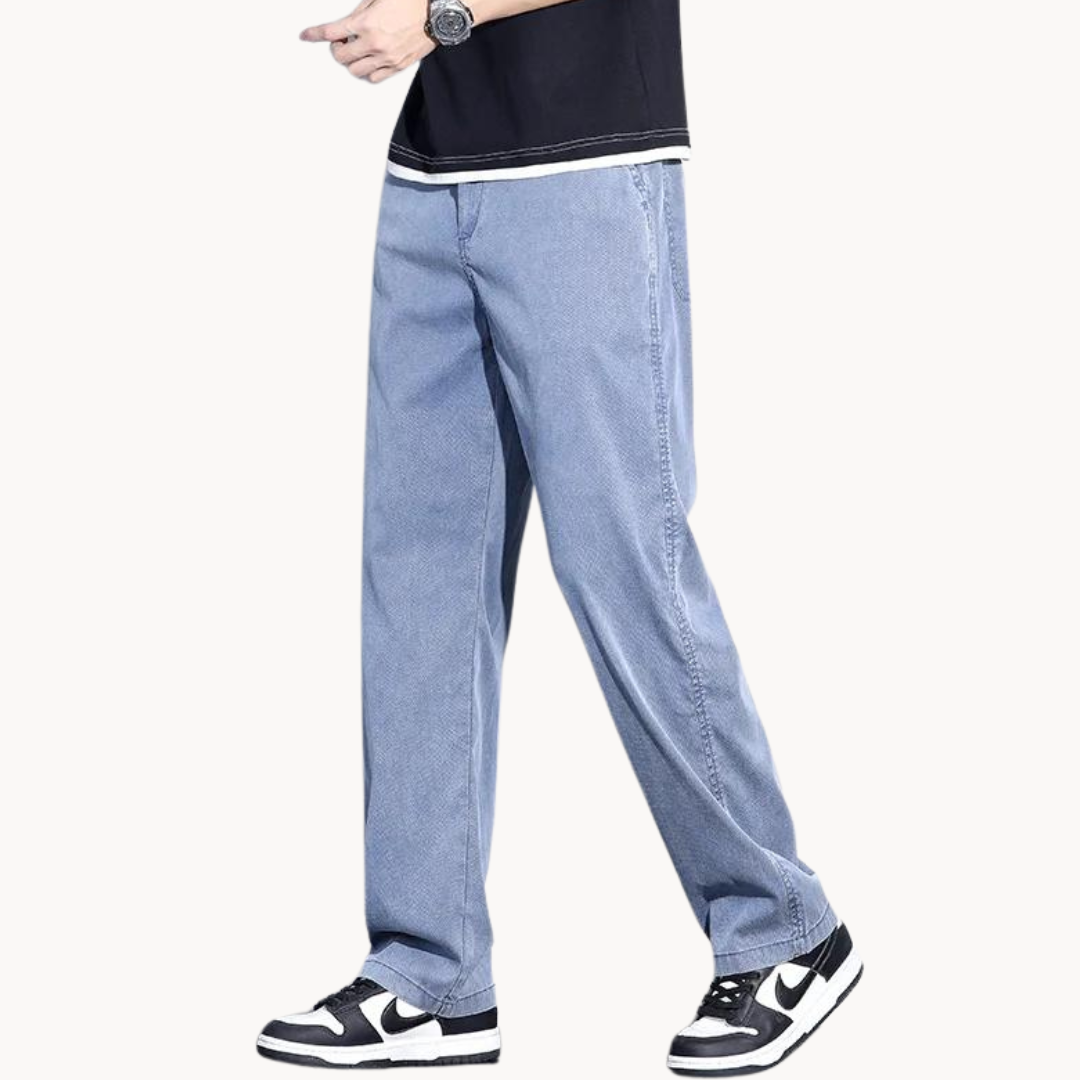 Lichtgewicht Rechte Tencel Jeans – Zachte Ademend Stretch Denim voor Zomercomfort