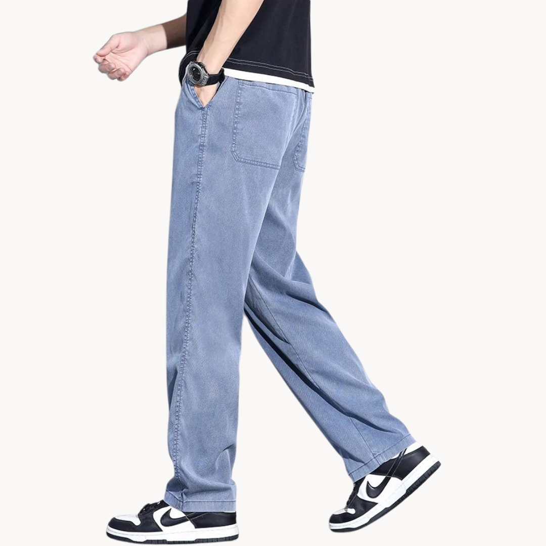 Lichtgewicht Rechte Tencel Jeans – Zachte Ademend Stretch Denim voor Zomercomfort