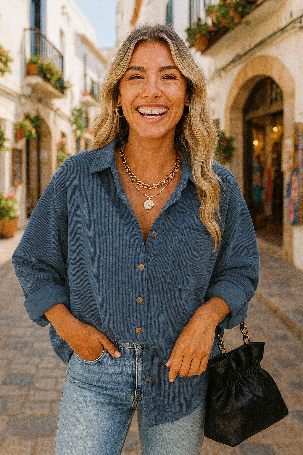 Oversized Herfstblouse – Stijlvolle en Comfortabele Damesblouse voor het Najaar